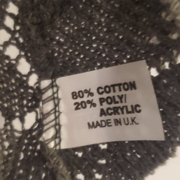 Girls Crochet/Knit Bolero Shrug Size 8-10: Charcoal/Gray - Picture 5 of 5